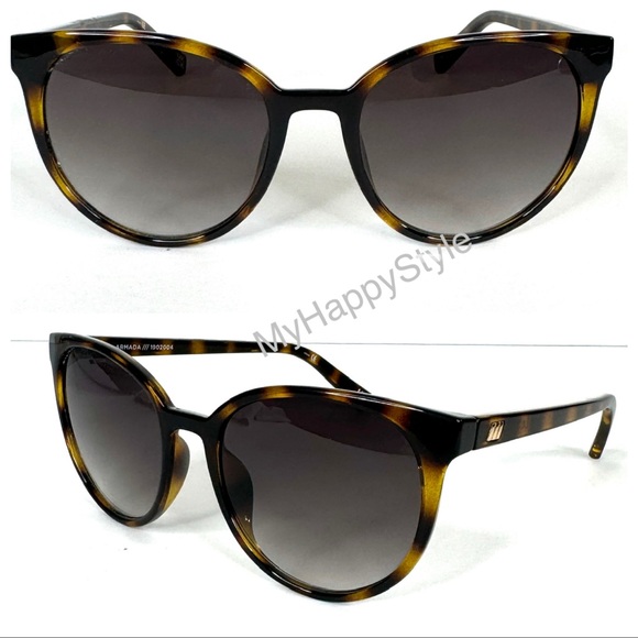 LE SPECS Armada Sunglasses NEW Tort Tortoise Cat Eye - Picture 1 of 12